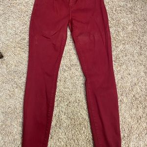 7 For All Mankind Maroon Jeans